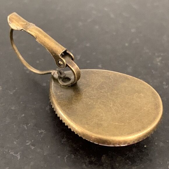 Japanese Style Red Sunflower & Strawberry Teardrop Earrings, Fruit & Flowers - Picture 8 of 11